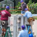 Volunteers on Job Site